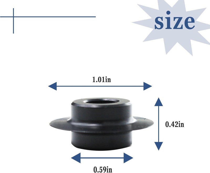 KAZFFD 33170 E-2558 Pipe Cutter Replacement Wheel, for Ridgid Tubing Cutter 30, 40, 108, 109, 109P, 154 and 156(2Pcs) - Image 2